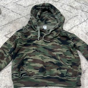 NSF size small camouflage distress sweatshirt